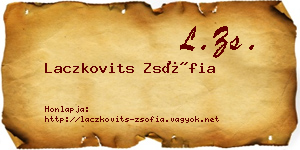 Laczkovits Zsófia névjegykártya
