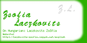 zsofia laczkovits business card